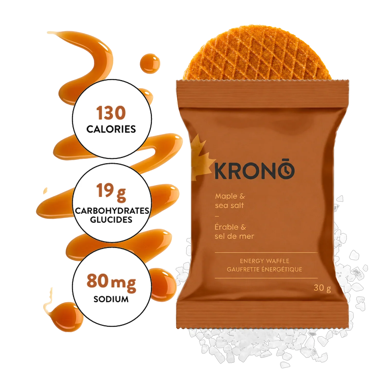 Krono Nutrition gaufrette énergétique Érable & Sel de mer — à l'unité