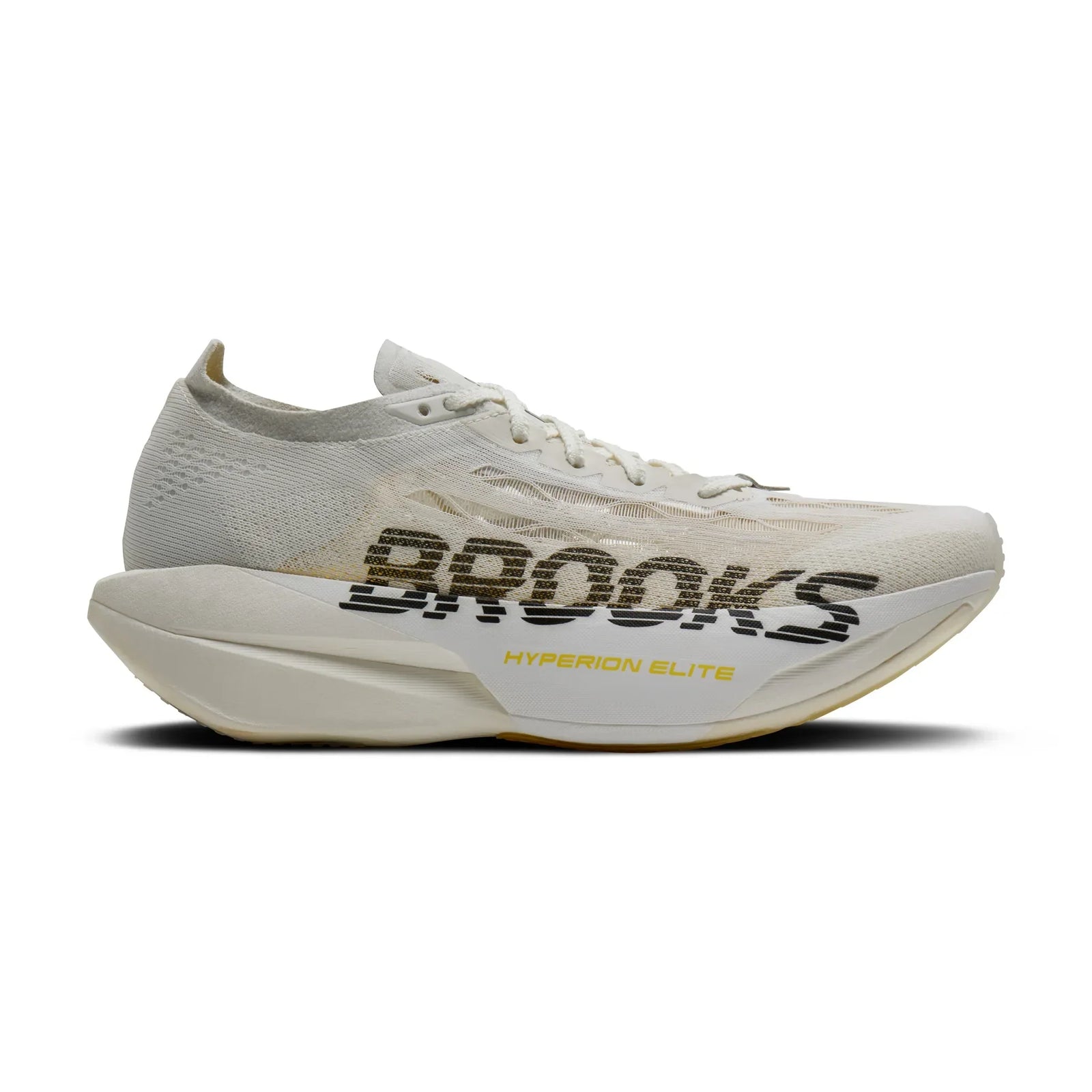 Brooks Hyperion Elite 6 chaussures de course à pied unisexes - Vaporous Grey / Yellow / Black
