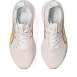 ASICS Gel-Kayano 33 pour homme, coloris blanc et orange - vue de dessus