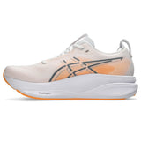 ASICS Gel-Kayano 33 pour homme, coloris blanc et orange - vue latérale gauche