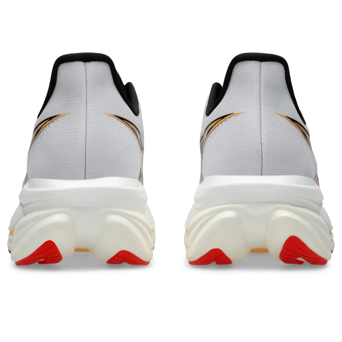 ASICS Sonicblast 2 pour homme, coloris blanc et orange - vue arrière