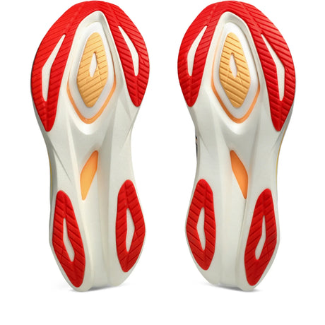 ASICS Sonicblast 2 pour homme, coloris blanc et orange - vue de la semelle