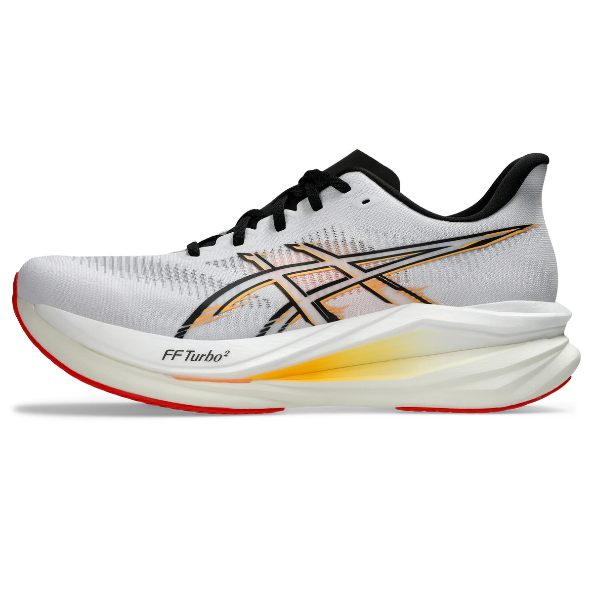 ASICS Sonicblast 2 pour homme, coloris blanc et orange - vue latérale intérieure