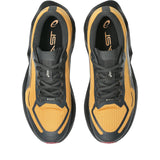ASICS Novablast 6 GTX pour homme, coloris beige sandstorm et noir - vue de dessus