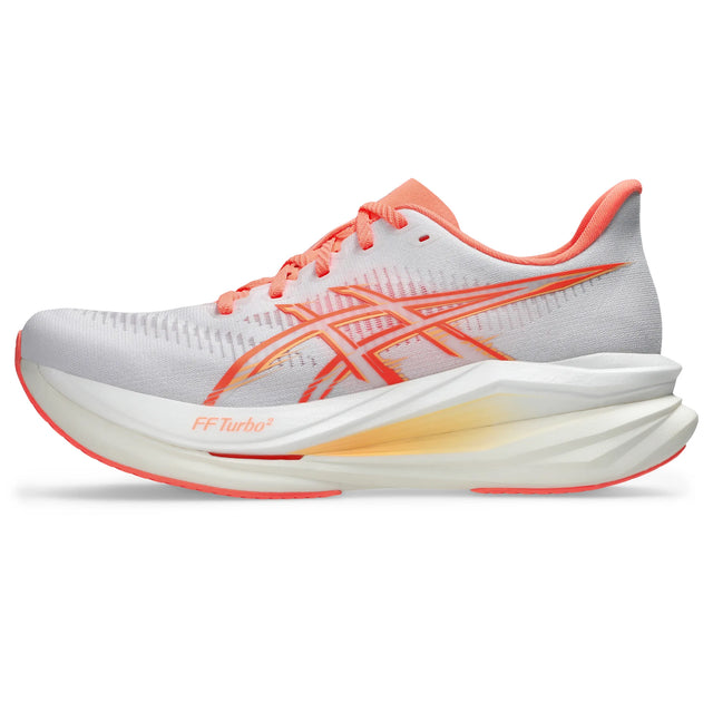 ASICS Sonicblast 2 pour femme, coloris blanc et corail - vue latérale intérieure