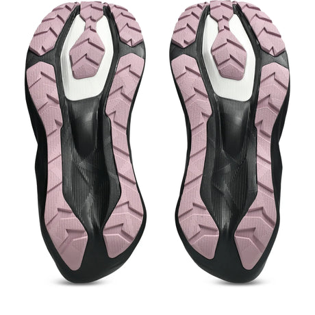 ASICS Novablast 6 GTX pour femme, coloris aubergine et noir - vue de la semelle