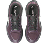 ASICS Novablast 6 GTX pour femme, coloris aubergine et noir - vue de dessus