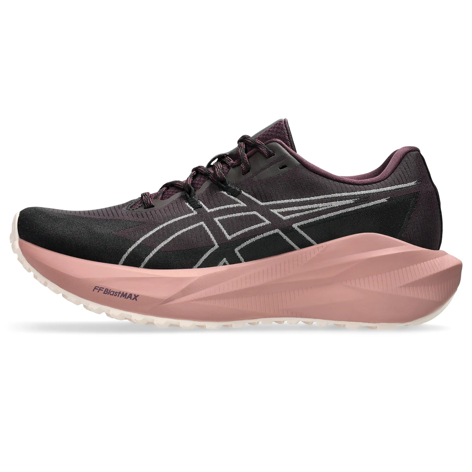 ASICS BlazeBlast road and trail running shoes for women - Dark Aubergine / Powder Pink