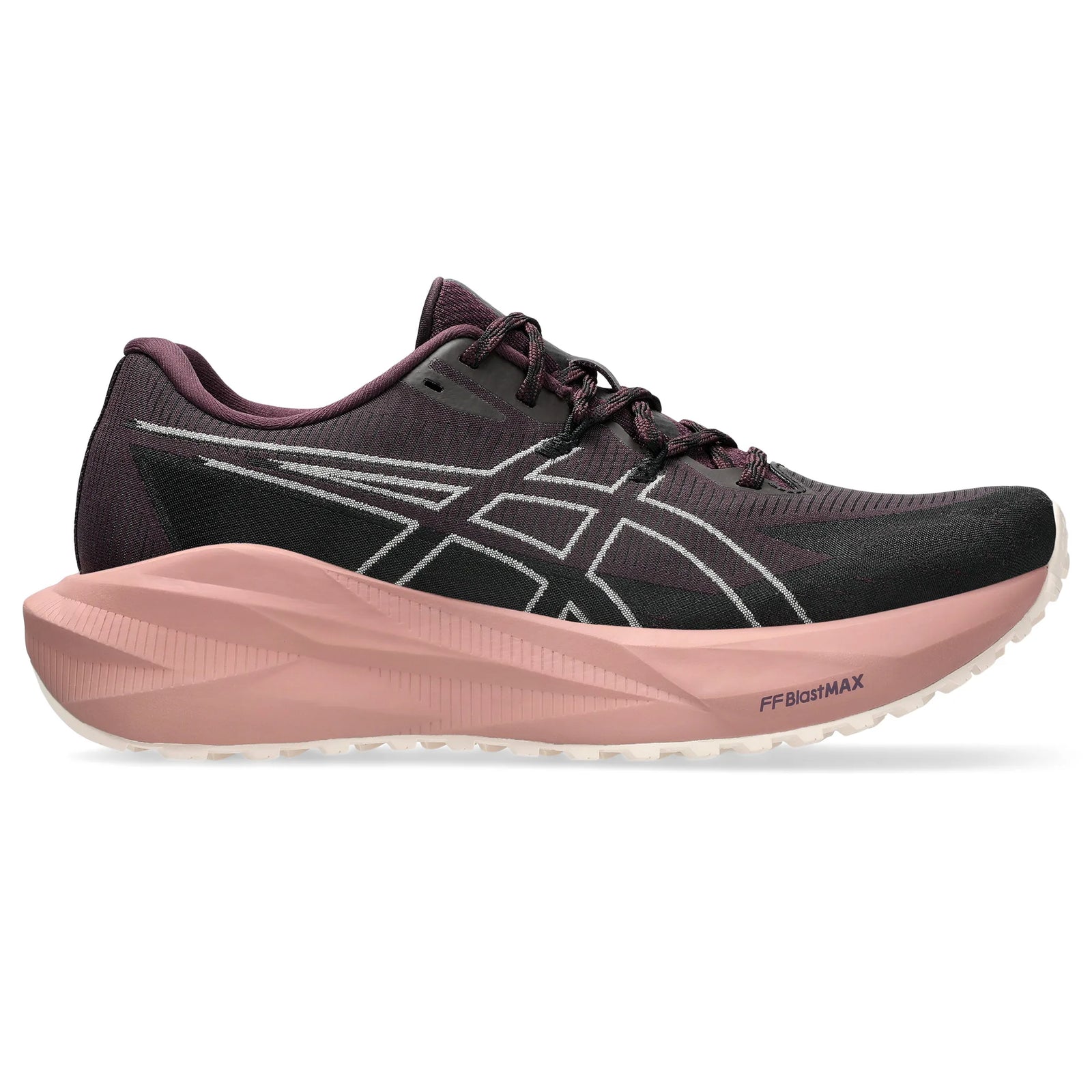 ASICS BlazeBlast road and trail running shoes for women - Dark Aubergine / Powder Pink