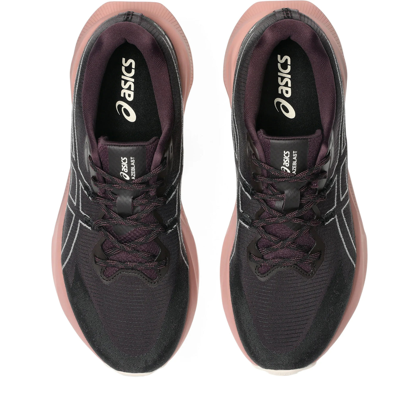 ASICS BlazeBlast chaussures de course route et sentier pour femme - Aubergine foncé / Rose poudré