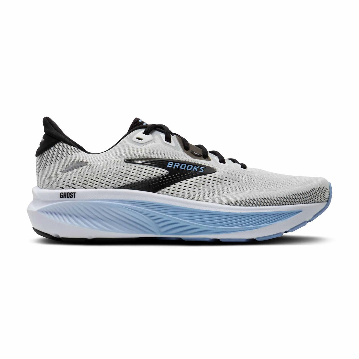 Brooks Ghost 18 Men's Running Shoes - White / Black / Open Air