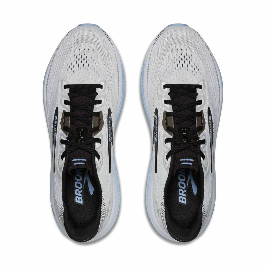 Brooks Ghost 18 Men's Running Shoes - White / Black / Open Air