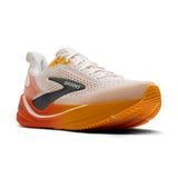 Brooks Ghost Max 4 chaussures de course à pied pour homme - Blanc / Orange / Rouge