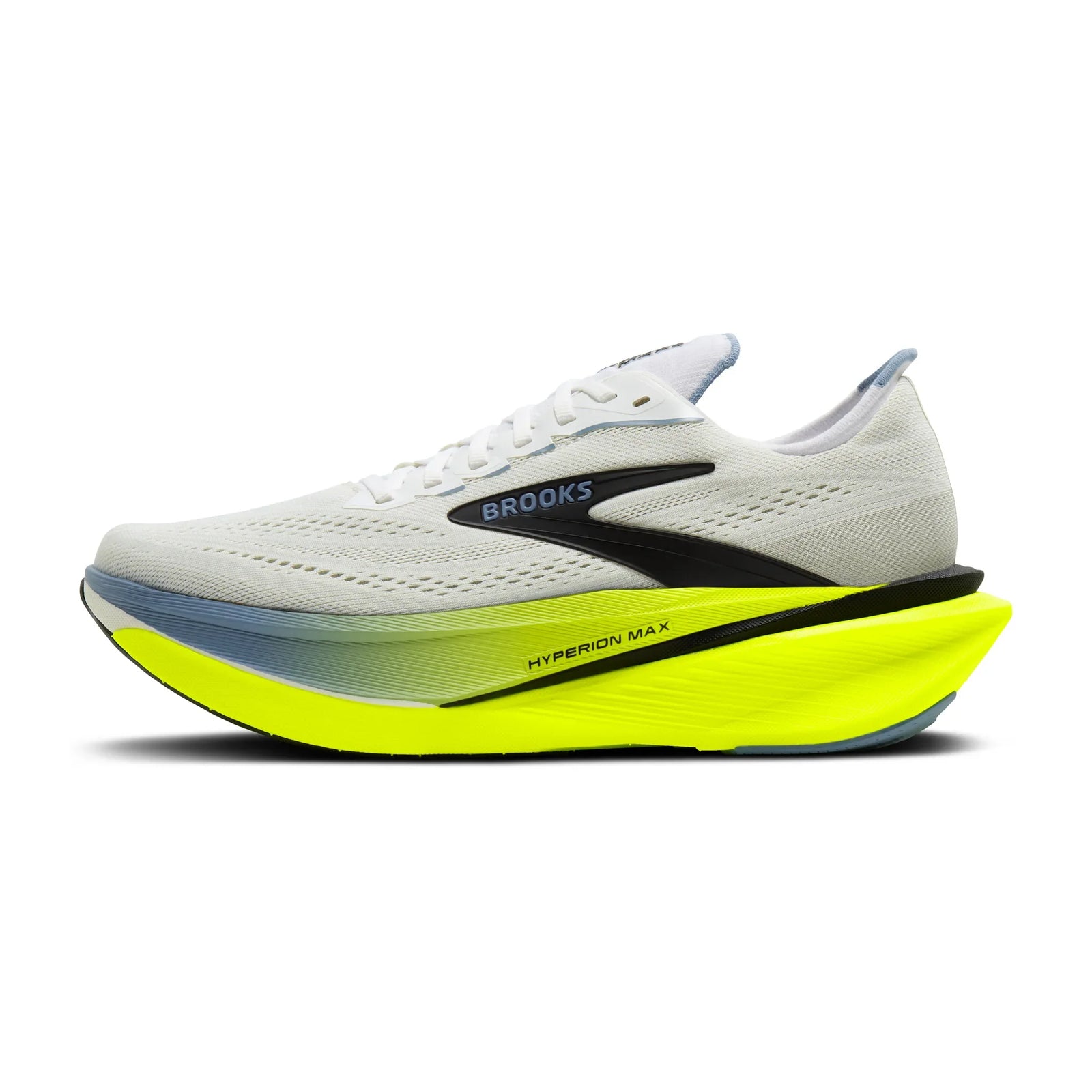 Brooks Hyperion Max 4 chaussures de course à pied pour homme - Blanc / Bleu / Nightlife
