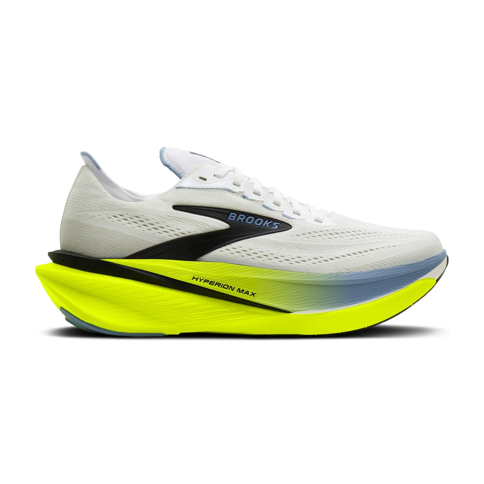 Brooks Hyperion Max 4 chaussures de course à pied pour homme - Blanc / Bleu / Nightlife