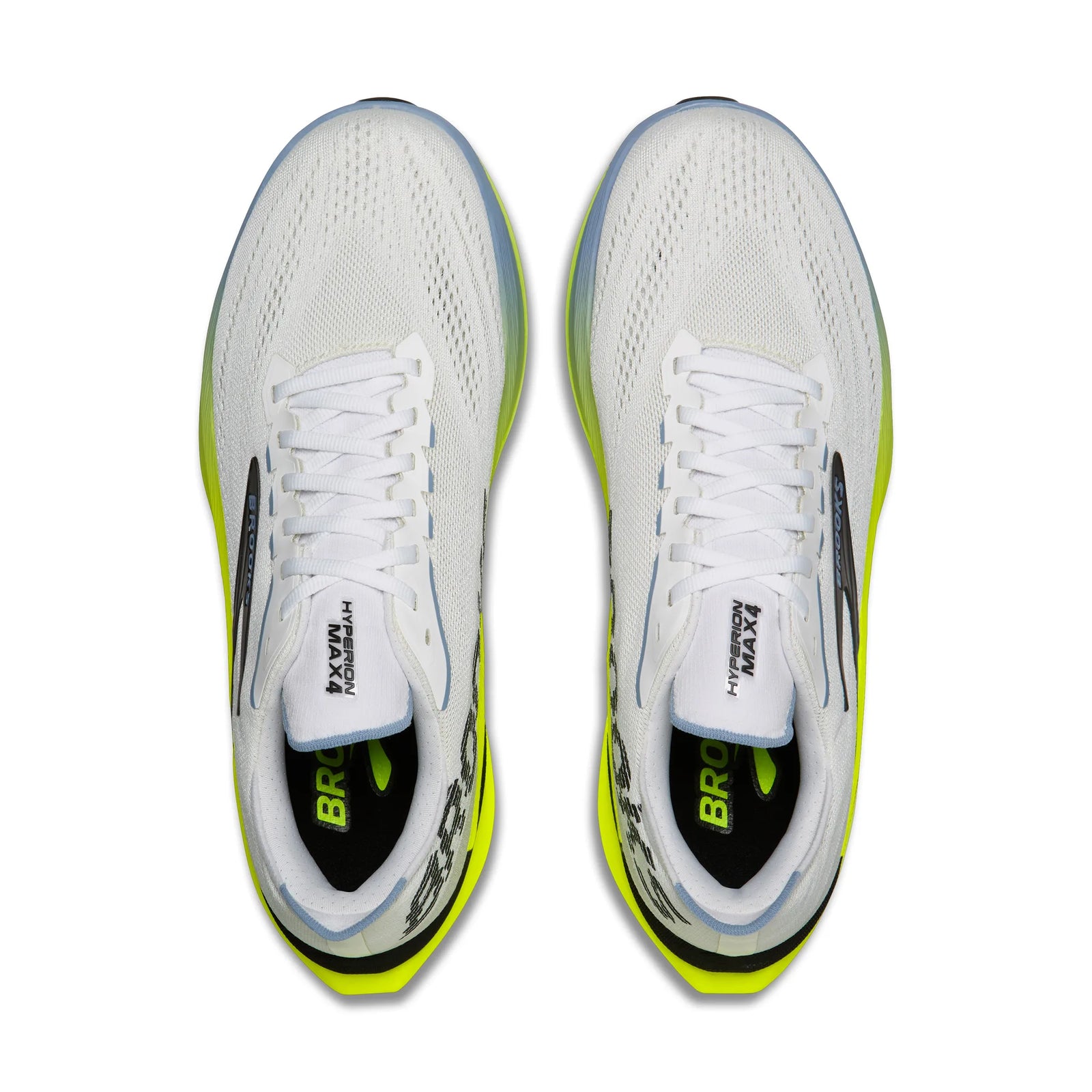 Brooks Hyperion Max 4 chaussures de course à pied pour homme - Blanc / Bleu / Nightlife