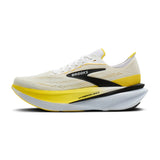 Brooks Hyperion Max 4 chaussures de course à pied pour homme - Blanc / Jaune Cyber / Noir