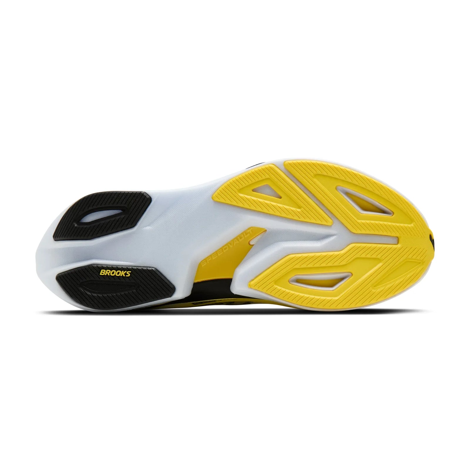 Brooks Hyperion Max 4 chaussures de course à pied pour homme - Blanc / Jaune Cyber / Noir