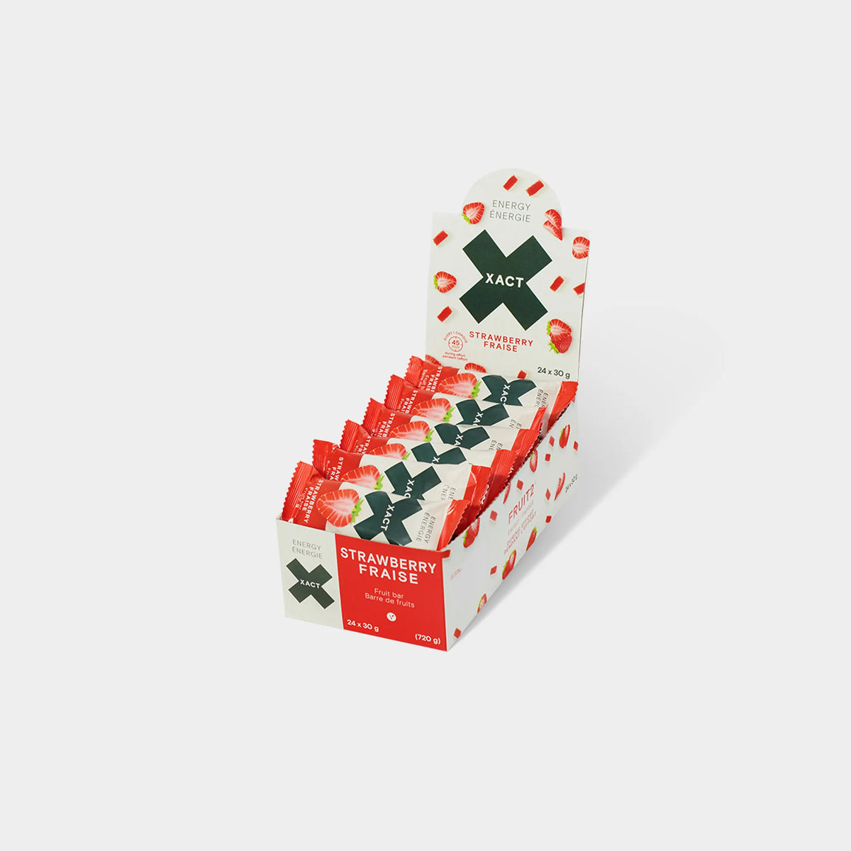 Xact Energy Bars Strawberry - Box of 24