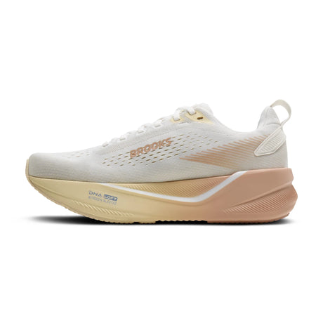 Brooks Ghost Max 4 chaussures de course à pied pour femme - Blanc / Rose / Rutabaga