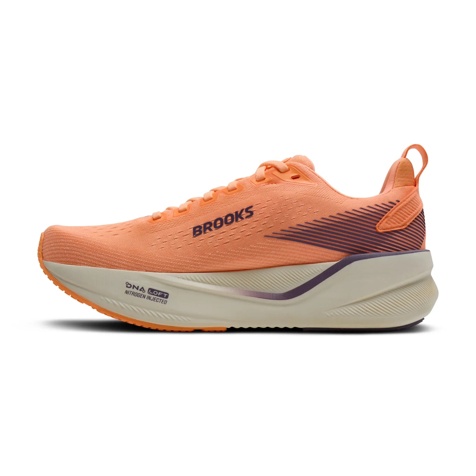 Brooks Ghost Max 4 chaussures de course à pied pour femme - Pêche Cyber / Raisin / Bleu délavé