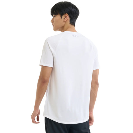 UA Tech 2.0 t-shirt à manches courtes pour homme Blanc / Overcast Gray - dos