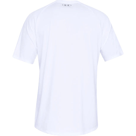 UA Tech 2.0 t-shirt à manches courtes pour homme Blanc / Overcast Gray - dos