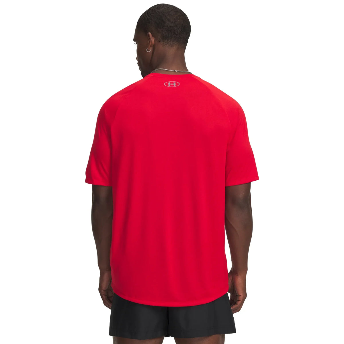 UA Tech 2.0 t-shirt à manches courtes pour homme Rouge / Graphite - dos