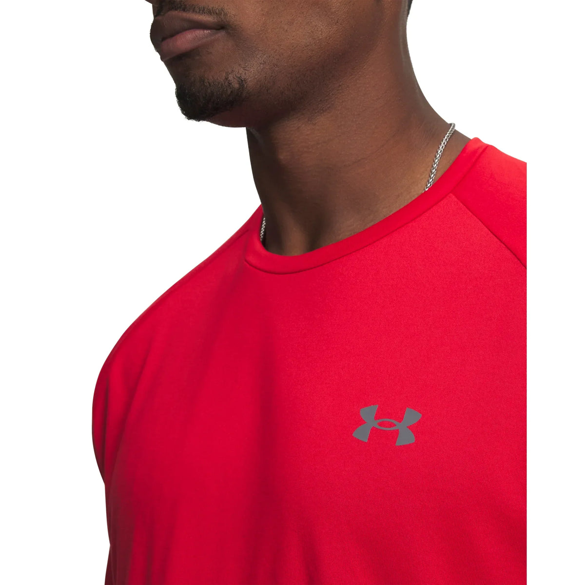 UA Tech 2.0 t-shirt à manches courtes pour homme Rouge / Graphite - détail