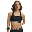 UA Crossback Mid soutien-gorge de sport croisé dans le dos pour femme Ultimate Black / Blanc