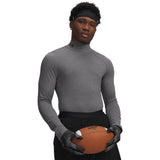 UA ColdGear chandail de compression à col montant et manches longues pour homme Charcoal Light Heather / Noir