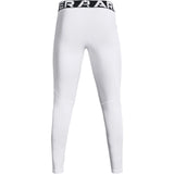 UA ColdGear legging de compression pour homme Blanc / Noir - dos