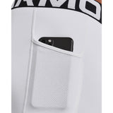 UA ColdGear legging de compression pour homme Blanc / Noir - détail