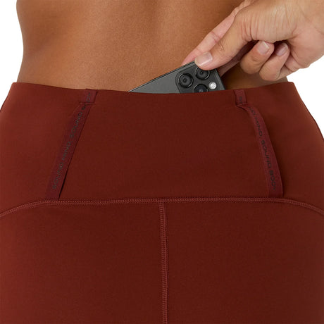 Legging ASICS Road Winter High Waist Singed Red pour femme