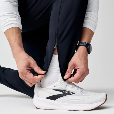 Brooks Momentum Thermal pantalon de course à pied pour homme – Noir (détail 2)