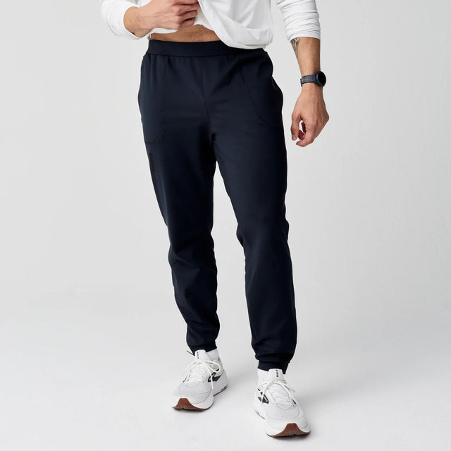 Brooks Momentum Thermal pantalon de course à pied pour homme – Noir (vue avant)