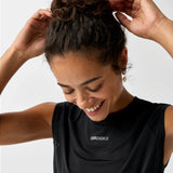 Brooks Dash t-shirt de course respirant à manches courtes pour femme - Noir