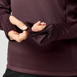 Brooks Momentum Thermal chandail 1/4 zip de course à pied pour femme – Cacao (détail 1)