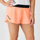 Brooks Hyperion Elite short fendu de course pour femme - Cyber Peach / Black