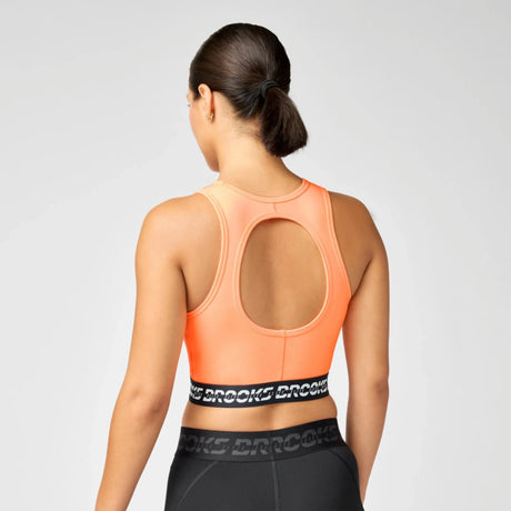 Brooks PR Elite camisole courte de course pour femme - Cyber Peach / Black