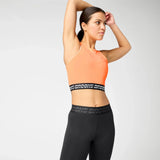 Brooks PR Elite camisole courte de course pour femme - Cyber Peach / Black