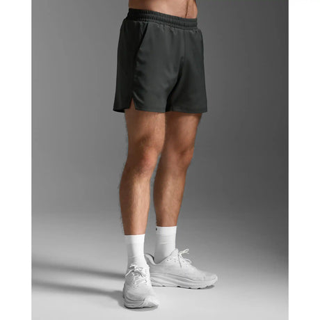 2XU Aero 5 Inch short de course à pied pour homme - Jupiter / Noir réfléchissant