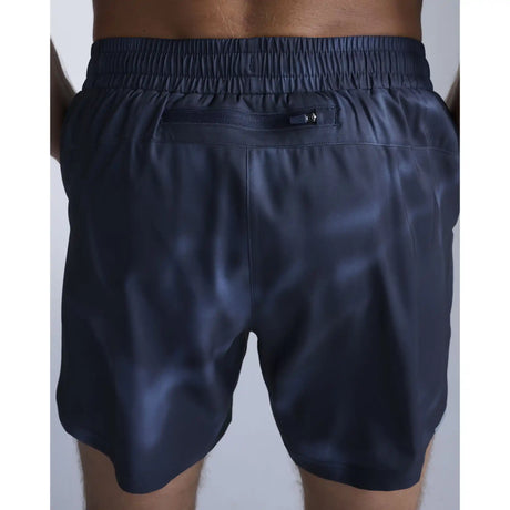 2XU Aero 5 Inch short de course à pied pour homme - Midnight Marble / Argent réfléchissant