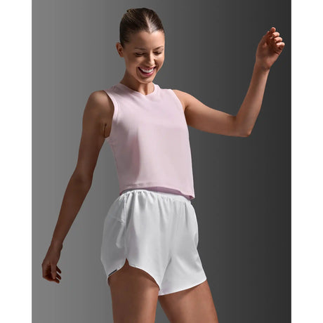 2XU Aero camisole de course à pied femme - Pink Frost / Pink Frost Reflective