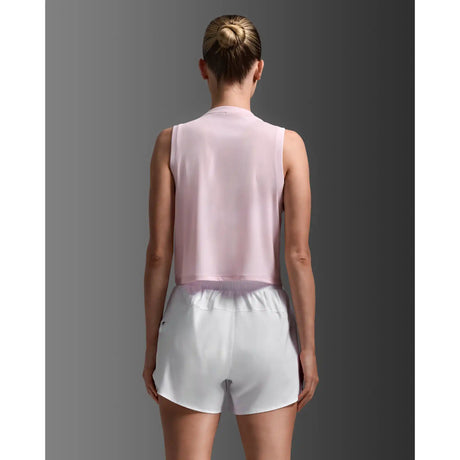 2XU Aero camisole de course à pied femme - Pink Frost / Pink Frost Reflective