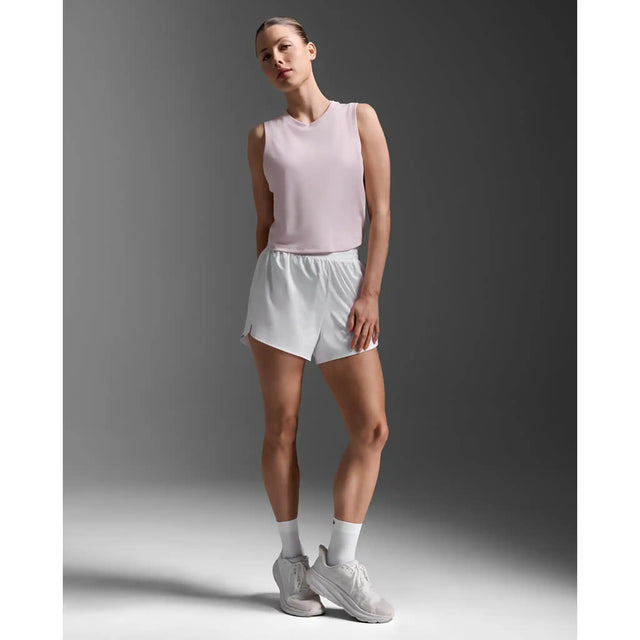 2XU Aero camisole de course à pied femme - Pink Frost / Pink Frost Reflective