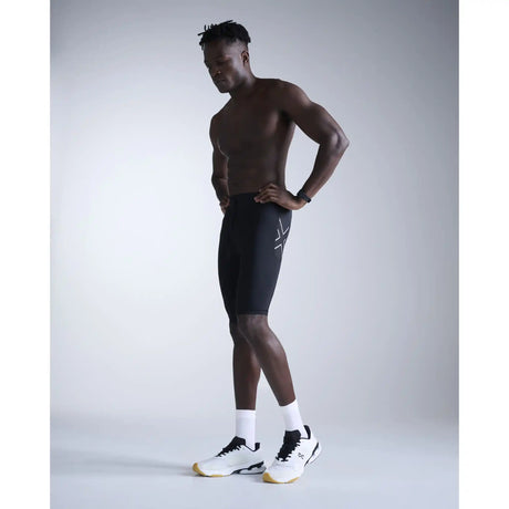 2XU Aero Mesh short homme - Black / Silver Reflective