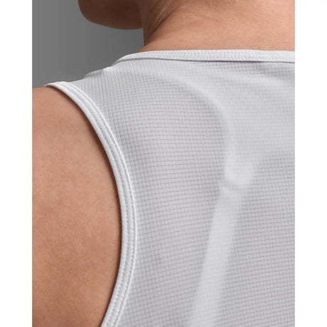 2XU Aero camisole de course à pied femme - White / Silver Reflective