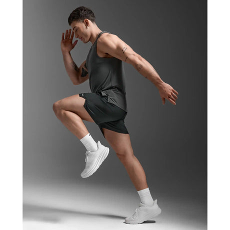 2XU Aero camisole homme - Jupiter / Noir réfléchissant