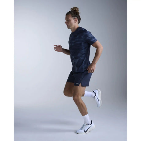 2XU Aero t-shirt de course à pied pour homme- Midnight Marble / Silver Reflective